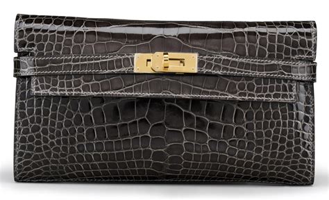 hermes kelly wallet crocodile